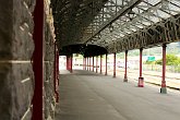 IMG_1361   dunedin platform : building, city, cityscapes, dunedin, New Zealand, NZ, platform, railway, station, train, transport, travel