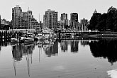 IMG_2497   waterside : black and white, boats, canada, harbour, portfolio, scenery, scotty robson photography, skyscrapers, srp, vancouver, waterside